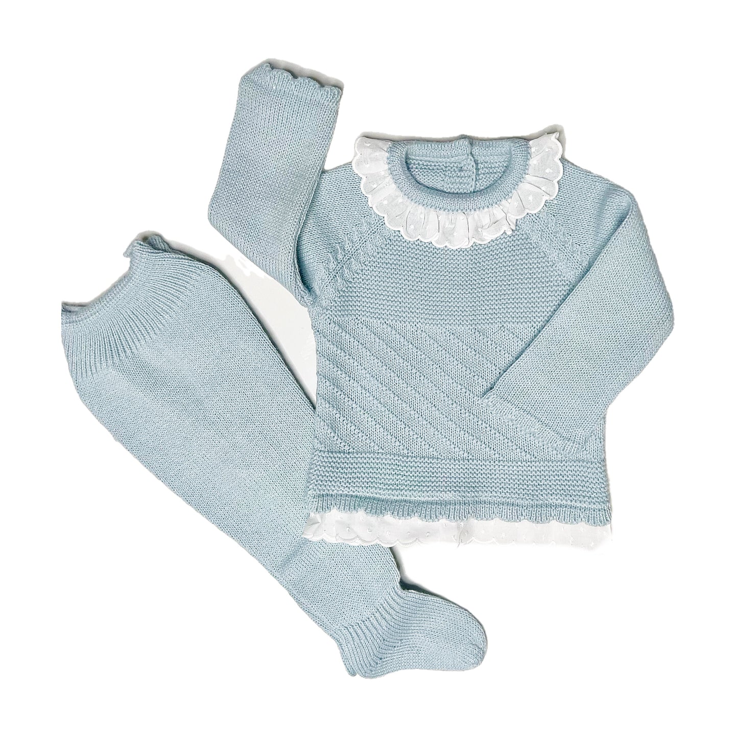 Ash Blue Knitted Set