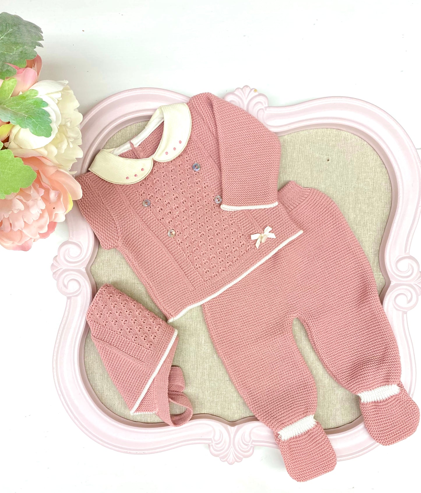 Dusty Pink Knitted Set