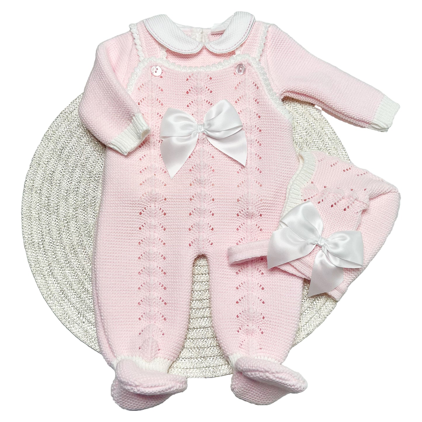 Baby Pink Knitted Set